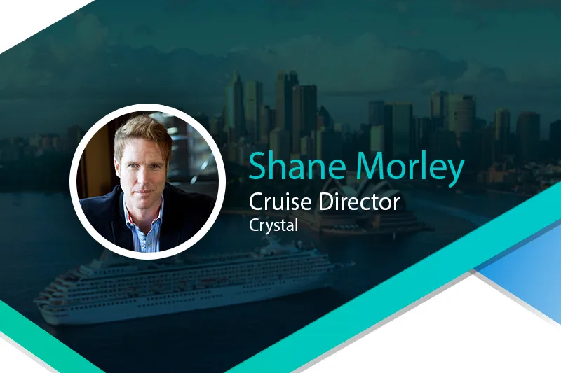 Shane Morley keert terug als cruise director aan boord van de Crystal Symphony	