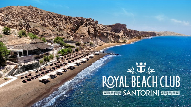 Royal Caribbean opent beachclub op Santorini