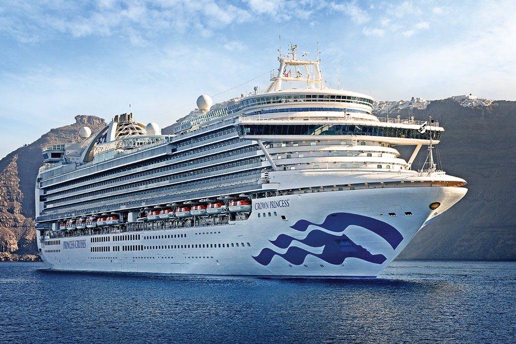 Crown Princess bereikt Europa tijdens wereldcruise