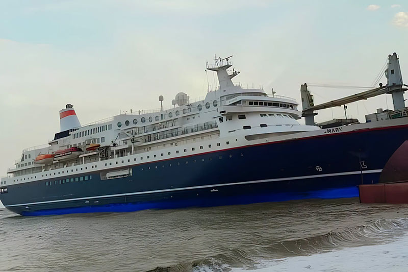 Nippon Maru aangekomen in India voor sloop