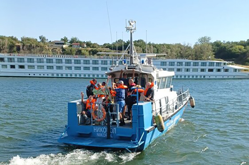 Riviercruiseschip van Viking loopt vast in Bulgarije