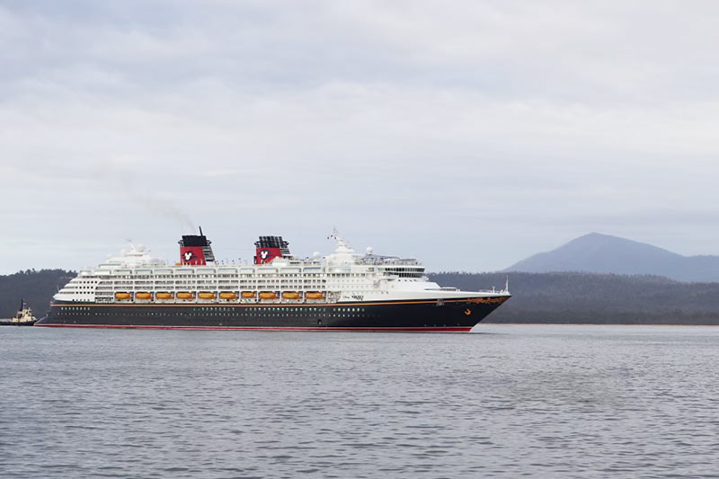 Disney Wonder ligt in droogdok in Canada