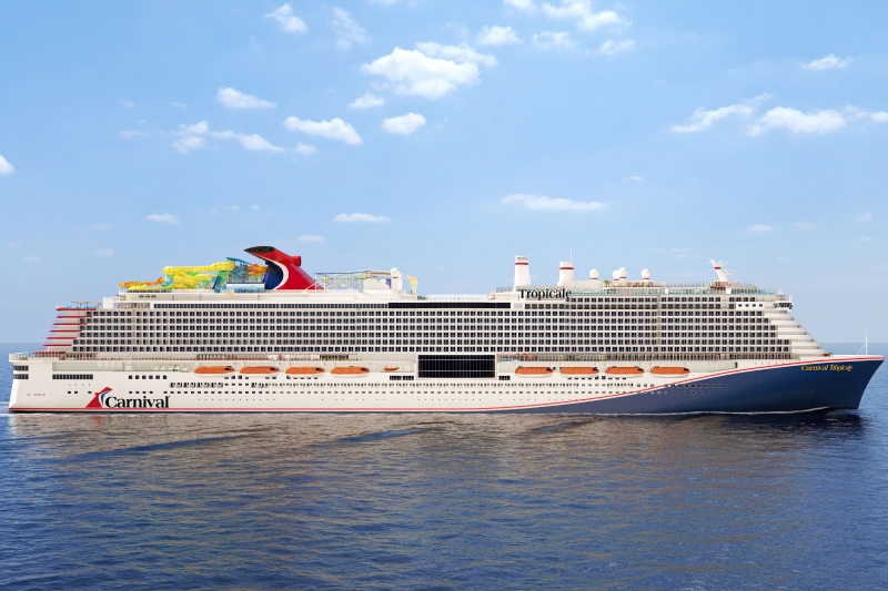 Carnival presenteert kenmerken Tropicale nu boekingen open zijn