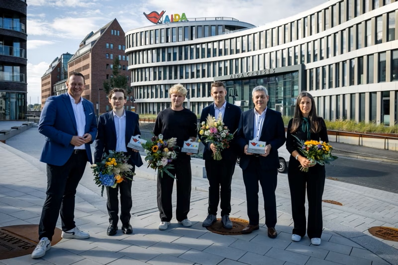 AIDA Cruises kiest drie winnaars van de Innovation Hub in Rostock
