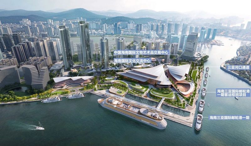 Nieuwe cruiseligplaats in Sanya voor 60 procent klaar, oplevering in april gepland
