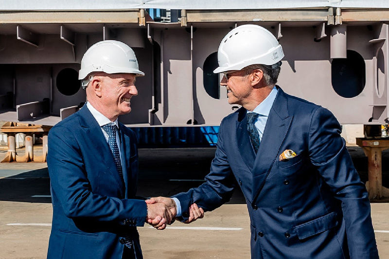 Kiel gelegd voor Four Seasons II bij Fincantieri