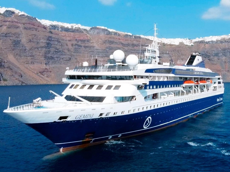 Gemini van Miray Cruises wordt geveild in Griekenland