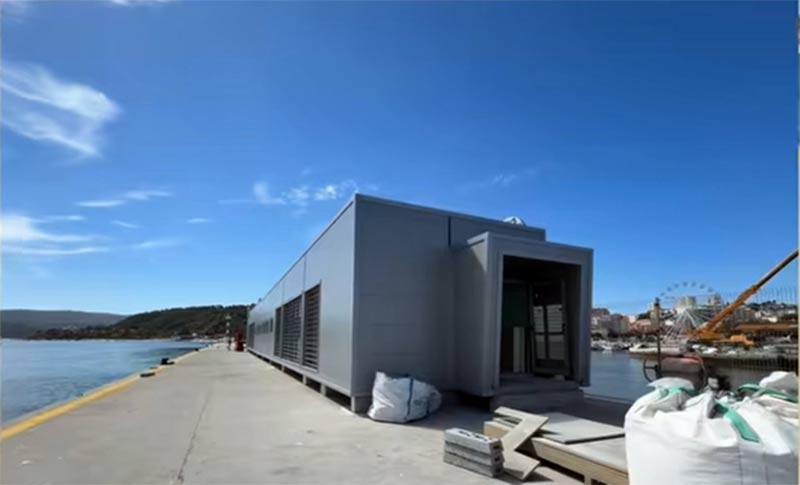 Bouw van nieuwe cruiseterminal in Setúbal vordert